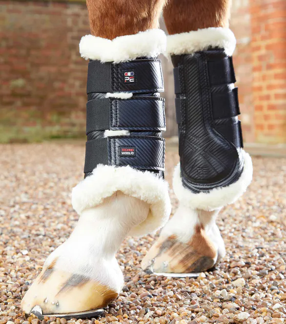 Hovedbilde Premier Equine Techno Wool Brushing Boots Black